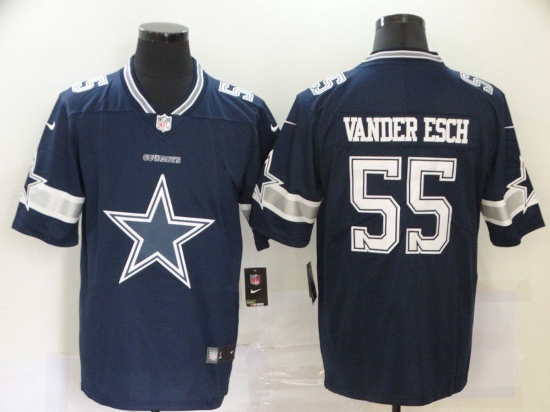 Men Dallas cowboys #55 Vander esch Blue Nike Team logo fashion NFL Jersey->miami dolphins->NFL Jersey